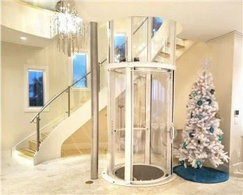 Rund Glas Villa Hiss Med Vackert Utseende